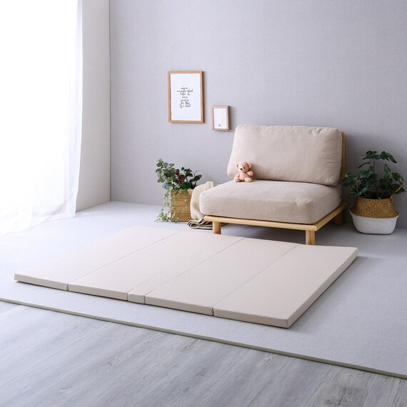 折りたたみ式キッズプレイマット Lサイズ(160×200cm) (BE) 1枚目画像