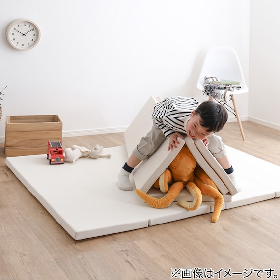 折りたたみ式キッズプレイマット Lサイズ(160×200cm) (BE) 7枚目画像