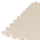 極厚2cm 制菌・抗菌・防音・滑り止め付き 起毛パズルマット4枚 ふち付き(ベージュ SN01 57×57cm) 7枚目画像