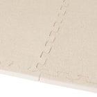 極厚2cm 制菌・抗菌・防音・滑り止め付き 起毛パズルマット4枚 ふち付き(ベージュ SN01 57×57cm) 9枚目画像