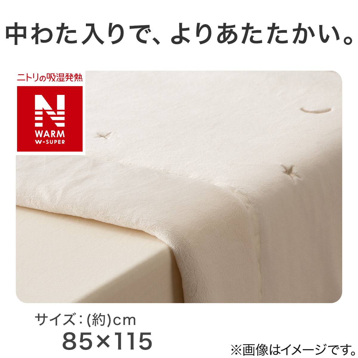 わた入り毛布(NウォームWSP アイボリー ST25) | ニトリネット【公式