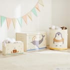 動物柄アップリケのベビー収納くじら フェルト風不織布 幅53cm クジラ(533836) 7枚目画像