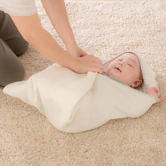 やわらか アフガン(おくるみ) (WH MA01) 3枚目画像