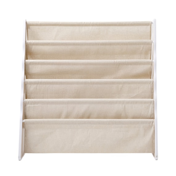 絵本ラック5段ミア(ホワイトウォッシュ) 6枚目画像