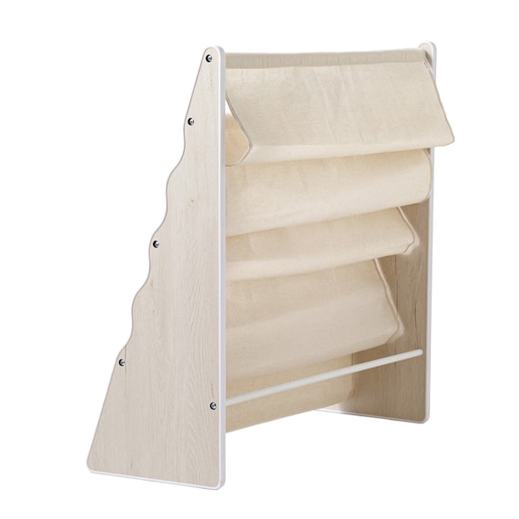 絵本ラック5段ミア(ホワイトウォッシュ) 7枚目画像