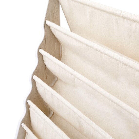 絵本ラック5段ミア(ホワイトウォッシュ) 11枚目画像