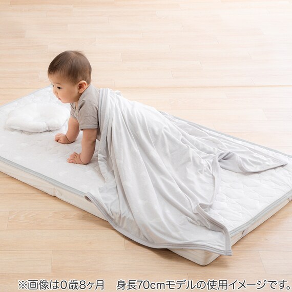 Nクール極冷 ベビータオルケット(GY SK26) 5枚目画像