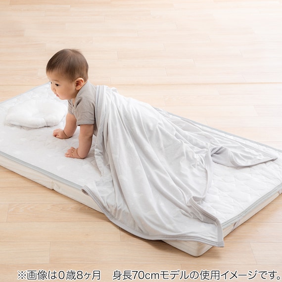 Nクール極冷 ベビータオルケット(GY SK26) 5枚目画像