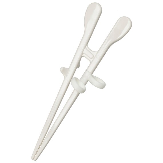 エジソンのお箸キッズ 右手用 入園(ホワイト) 2枚目画像