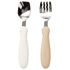 エジソンのフォーク＆スプーン(ベージュ＆ホワイト) 2枚目画像