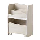 キッズ収納ラック (Nミア S ホワイトウォッシュ) 1枚目画像