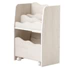 キッズ収納ラック (Nミア S ホワイトウォッシュ) 5枚目画像