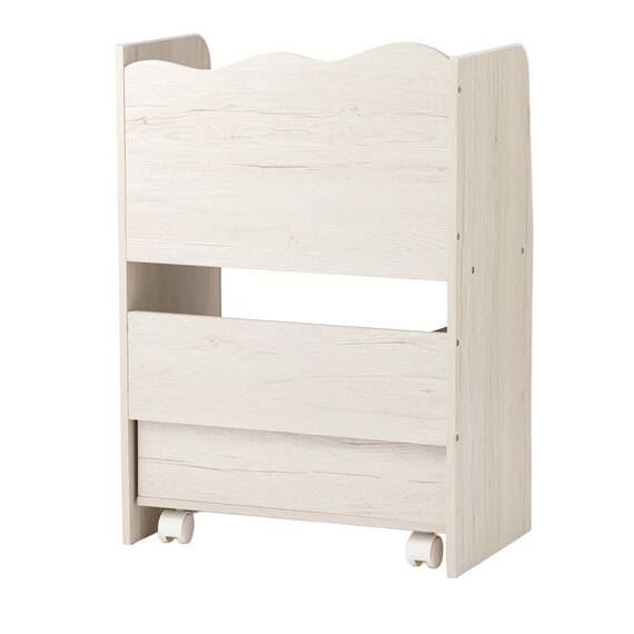 キッズ収納ラック (Nミア S ホワイトウォッシュ) 6枚目画像