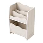 キッズ収納ラック (Nミア S ホワイトウォッシュ) 7枚目画像