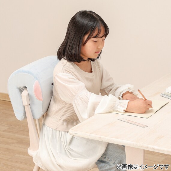 挟んで使えるもちもちマルチクッション(ゾウ BK001) 5枚目画像