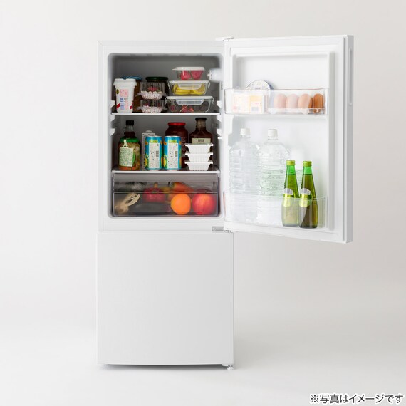 117L 直冷式 2ドア冷凍冷蔵庫(ML2G02 ホワイト)延長保証付き(リサイクル回収なし) 10枚目画像