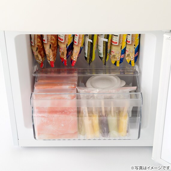 117L 直冷式 2ドア冷凍冷蔵庫(ML2G02 ホワイト)延長保証付き(リサイクル回収なし) 14枚目画像