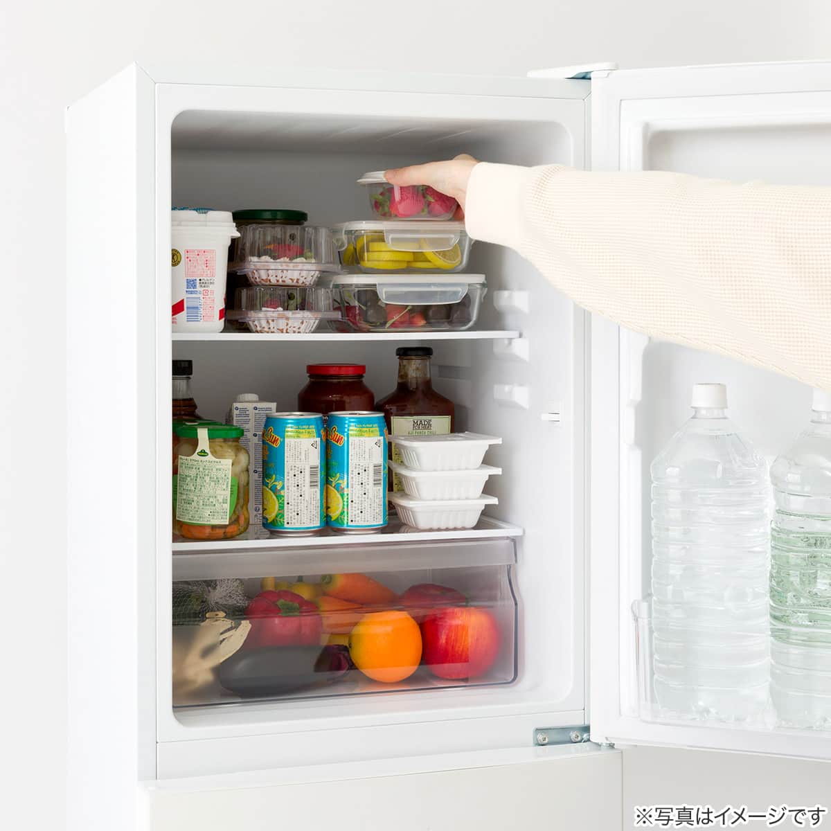 117L 直冷式 2ドア冷凍冷蔵庫(ML2G02 ホワイト)延長保証付き