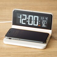 ワイヤレス充電機能・ライト付き置き時計(001EM)