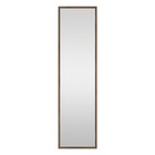 ウォールミラー(幅28×高さ120cm ミドルブラウン 005IT) 1枚目画像