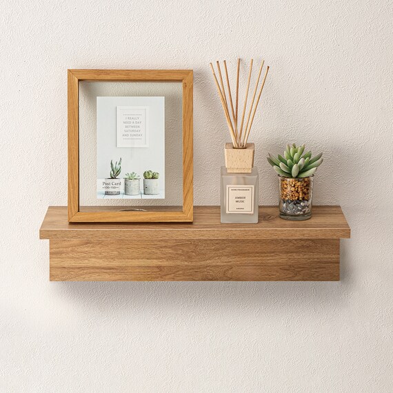 ウォールシェルフ 幅45cm (ライトブラウン HS) 2枚目画像
