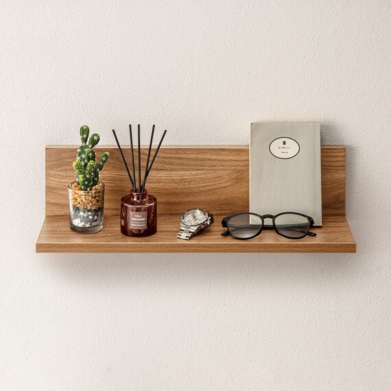 ウォールシェルフ 幅45cm (ライトブラウン HS) 3枚目画像