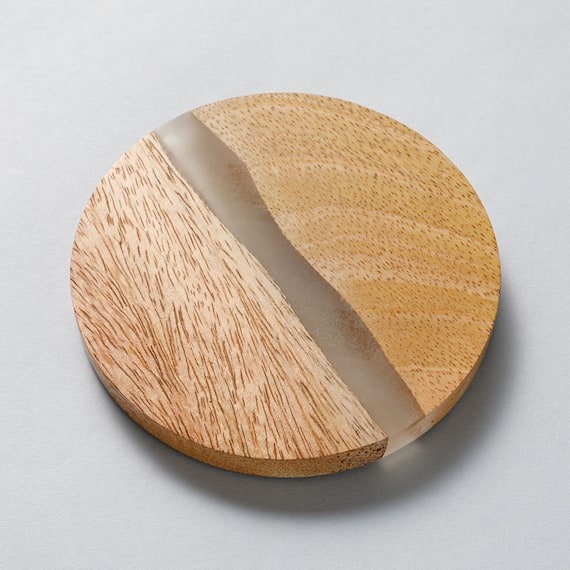 大理石と木を使った自然素材のコースターANM(Living in Comfort) 1枚目画像