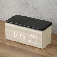 置くだけスマホ充電LED時計