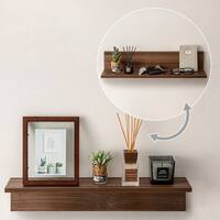 ウォールシェルフ 幅60cm (ミドルブラウン HS)