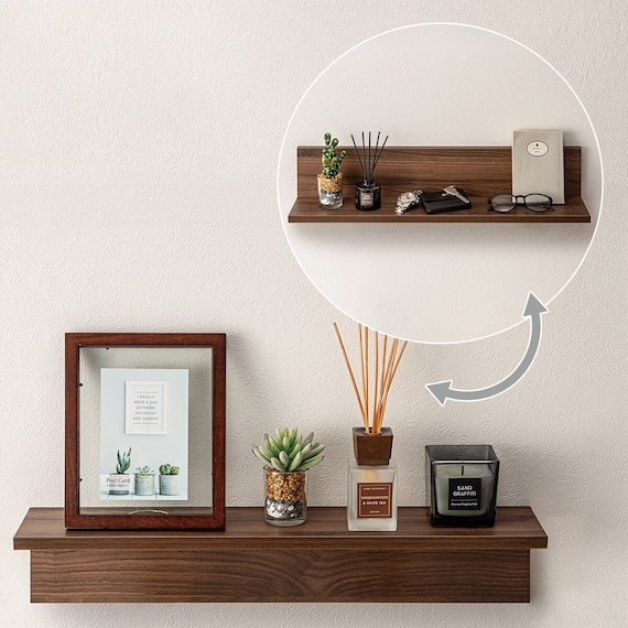 ウォールシェルフ 幅60cm (ミドルブラウン HS) 1枚目画像