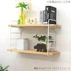 ワイヤーウォールシェルフ 幅90cmロング (FR ホワイト) 4枚目画像