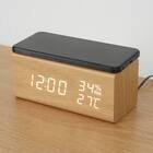 置くだけスマホ充電LED時計 ナチュラル (SC 003HT) 1枚目画像