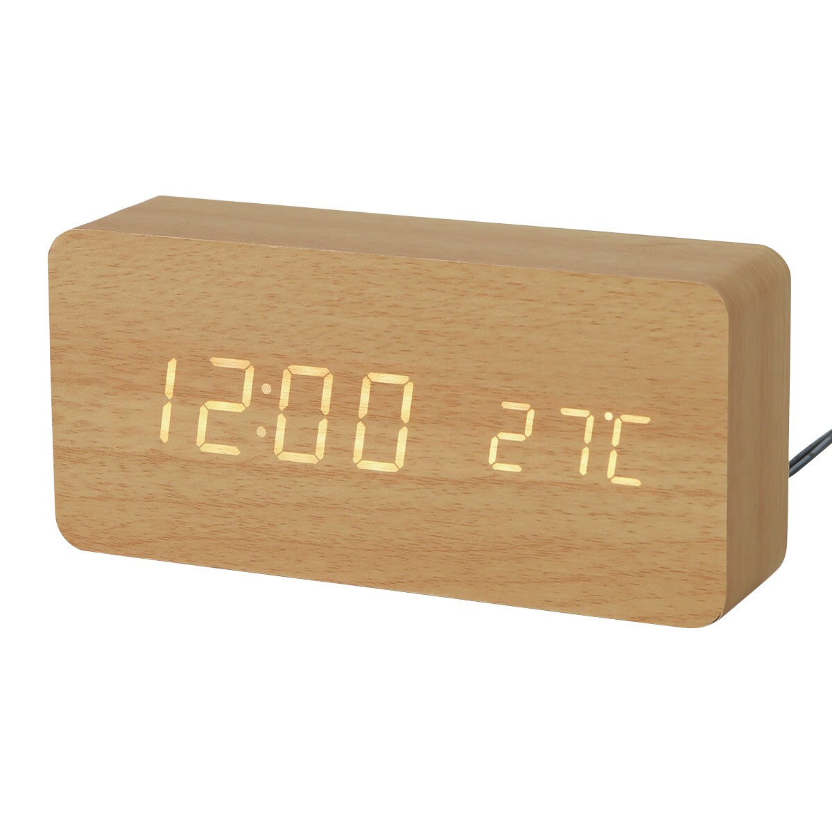 LED置き時計 L (ライトブラウン 001HT) | ニトリネット【公式】 家具