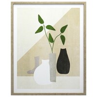 ポスター 花瓶と猫