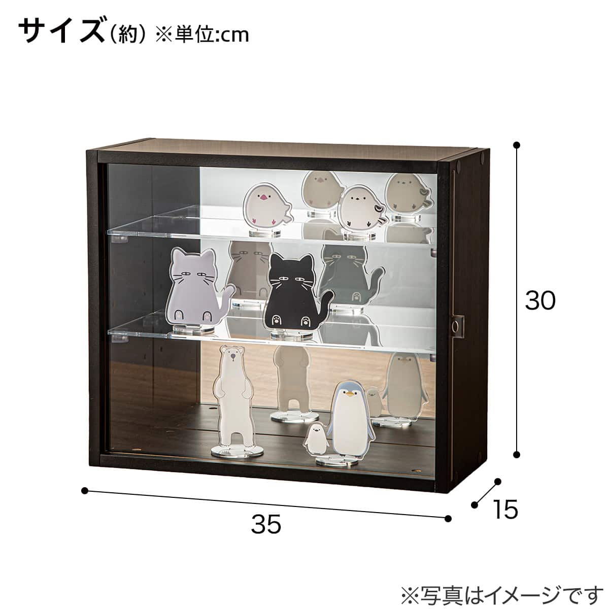 ディスプレイボックス Ｌサイズ ニトリ 二箱 ディスプレイボックス M (ブラック HS) | ニトリネット【公式】 家具 その他