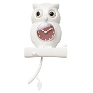 掛時計 フクロウ(ホワイト EL6111)
