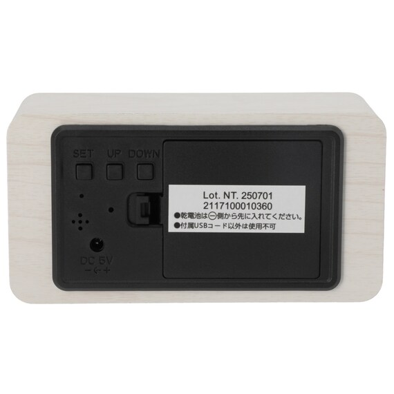 デジタル時計 M (ホワイト 001SW) 7枚目画像