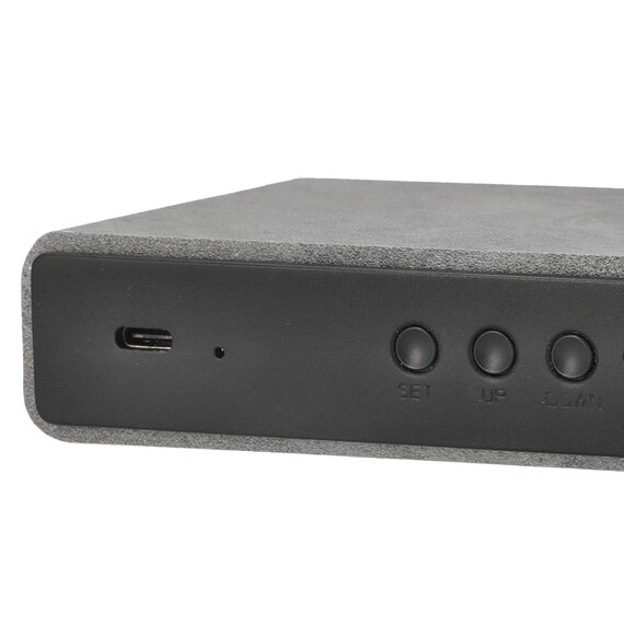 置くだけスマホ充電LED時計(SC 004HT BK) 9枚目画像