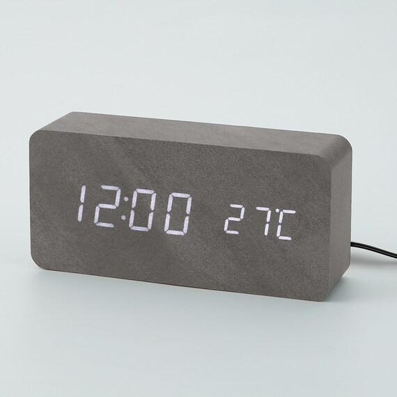 LED置き時計(L ブラック 001HT) 1枚目画像