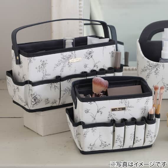 コスメキャリー ラインアート柄 L 2枚目画像