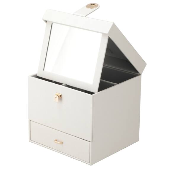 スクエアコスメボックス(ホワイト NH17) 12枚目画像