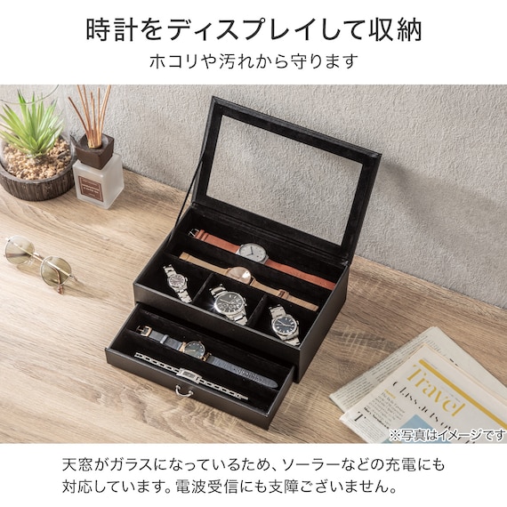 時計コレクションケース(ブラック NH28) 2枚目画像