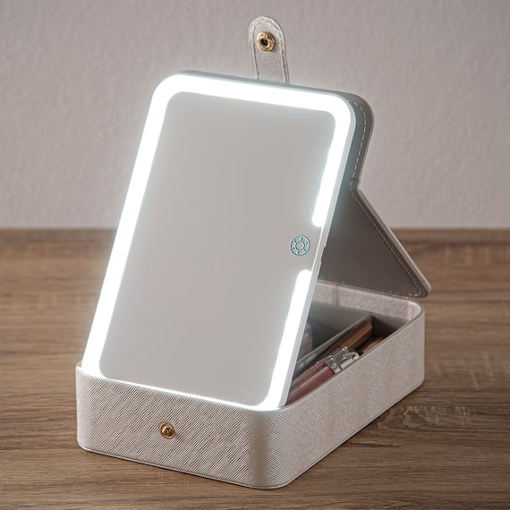 コスメボックス LEDライト付きミラー(NH31) 1枚目画像