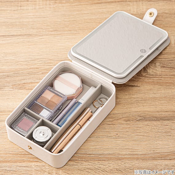 コスメボックス LEDライト付きミラー(NH31) 3枚目画像