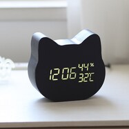 LEDデジタル置き時計 デコネコ