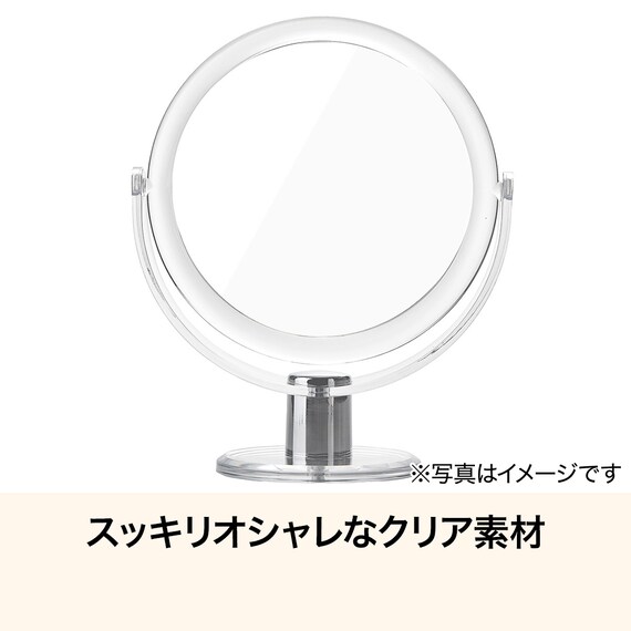 卓上両面ミラー(クリア HXDH25) 3枚目画像