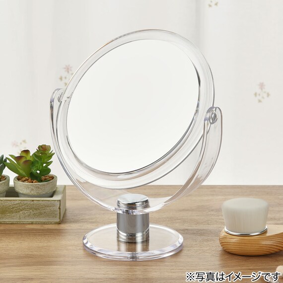 卓上両面ミラー(クリア HXDH25) 4枚目画像