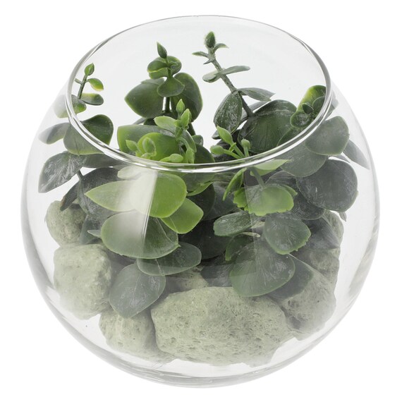 ガラスグリーンポット(ラウンドDT03) 1枚目画像