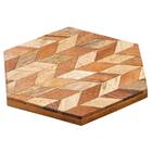 木製ヘキサンゴースター(HW05 ブラウン) 1枚目画像