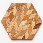 木製ヘキサンゴースター(HW05 ブラウン) 2枚目画像